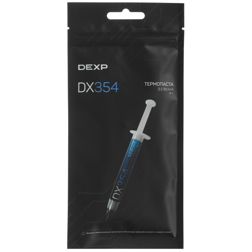 Купить Термопаста DEXP DX354  5465515. Характеристики, отзывы и цены в Донецке