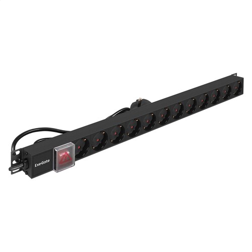 Купить Блок розеток ExeGate ServerPro PDU-V120 Al-12S-EU2.5-SW  9104401. Характеристики, отзывы и цены в Донецке