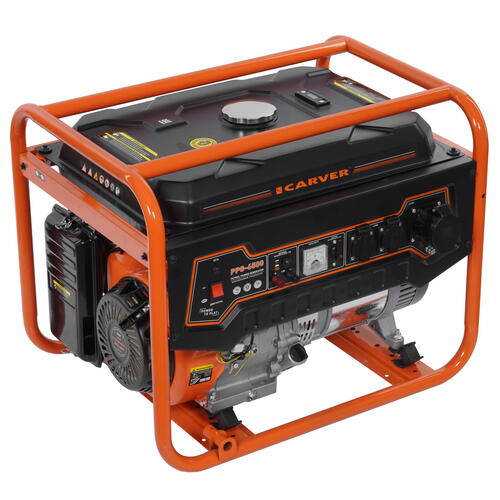 Купить Электрогенератор   бензиновый Carver PPG-6500  1183099. Характеристики, отзывы и цены в Донецке