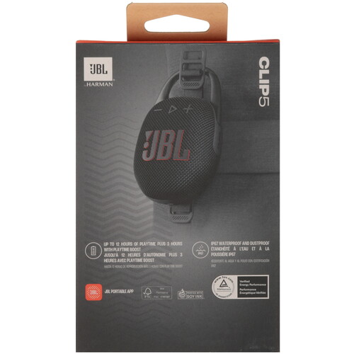 Купить Портативная колонка JBL CLIP 5, черный  5464053. Характеристики, отзывы и цены в Донецке