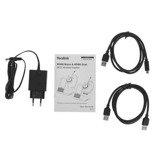 Купить Беспроводная моногарнитура Yealink WH66 Mono Teams черный 2022  9315266. Характеристики, отзывы и цены в Донецке