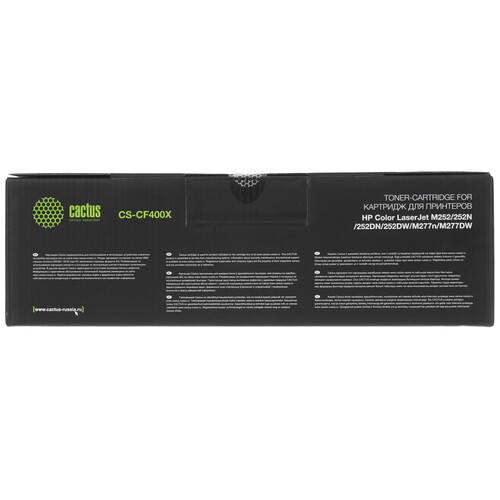Купить Картридж лазерный Cactus CS-CF400X черный, с чипом  7962992. Характеристики, отзывы и цены в Донецке