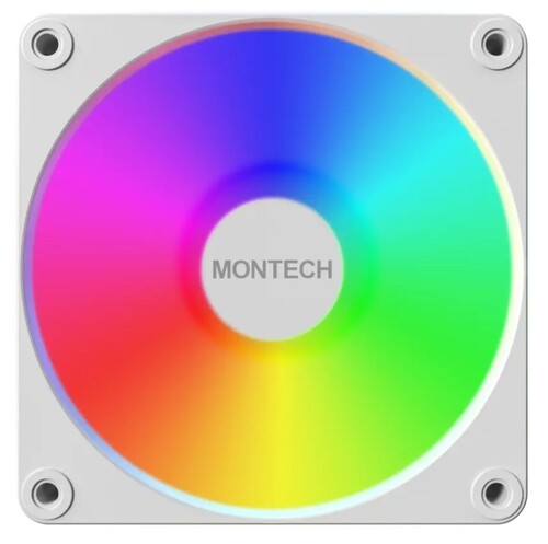 Купить Реверсный вентилятор Montech GF120R V2 ARGB  белый  5633038. Характеристики, отзывы и цены в Донецке