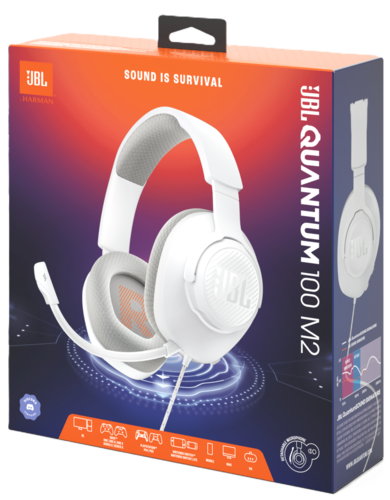 Купить Проводные наушники JBL Quantum 100M2 белый 2024  5496606. Характеристики, отзывы и цены в Донецке