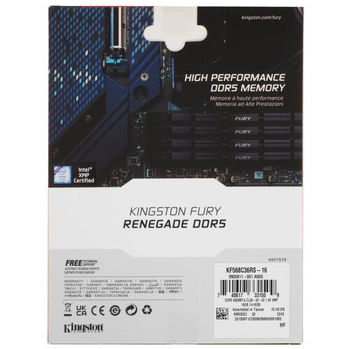 Купить Оперативная память Kingston FURY Renegade Silver  5089840. Характеристики, отзывы и цены в Донецке