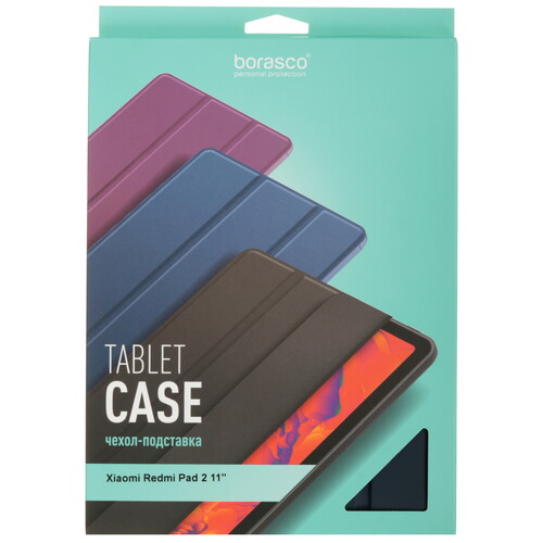 Купить Чехол-книжка BoraSCO для Xiaomi REDMI Pad 2 Wi-Fi синий  5630322. Характеристики, отзывы и цены в Донецке