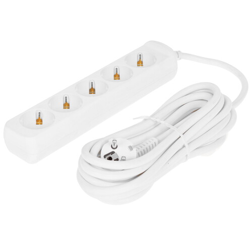 Купить Удлинитель ЭРА U-5e-5m-3x1.5 белый  9202259. Характеристики, отзывы и цены в Донецке