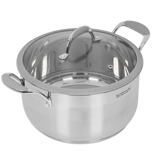 Купить Кастрюля SATOSHI Венрай 822-169 5.6 л 24 см серебристый  9195525. Характеристики, отзывы и цены в Донецке