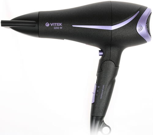 Купить Фен Vitek VT-8207 черный/фиолетовый  1134010. Характеристики, отзывы и цены в Донецке