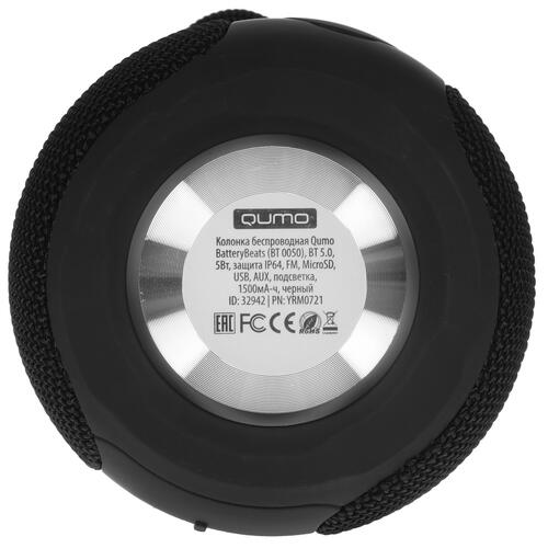 Купить Портативная колонка QUMO BatteryBeats ВТ 0050, черный  4833599. Характеристики, отзывы и цены в Донецке
