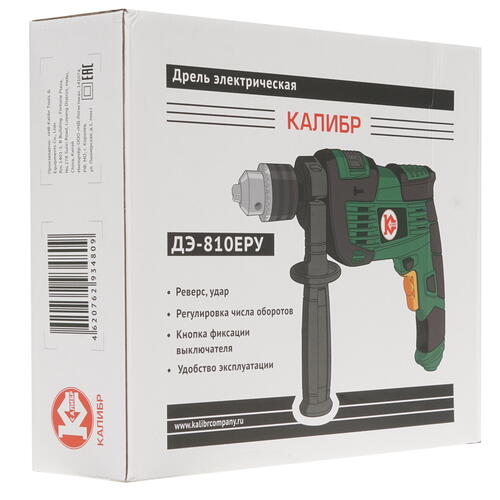Купить Дрель  Калибр ДЭ-810ЕРУ  1240730. Характеристики, отзывы и цены в Донецке