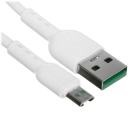 Купить Кабель круглый Hoco micro USB - USB 2.0 Type-A белый 1 м  5470822. Характеристики, отзывы и цены в Донецке