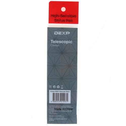 Купить Стилус DEXP Telescopic универсальный черный  1242228. Характеристики, отзывы и цены в Донецке