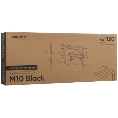 Купить Кронштейн для ТВ ONKRON М10-В черный  5470597. Характеристики, отзывы и цены в Донецке