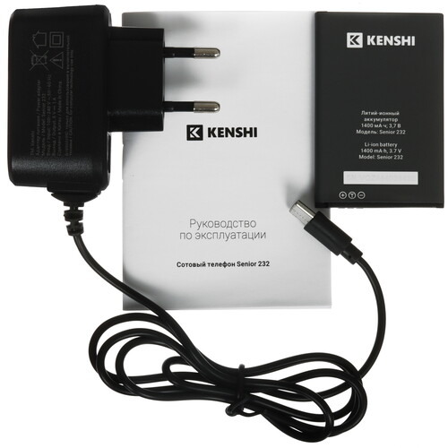 Купить Сотовый телефон KENSHI Senior 232 красный/черный  9193352. Характеристики, отзывы и цены в Донецке
