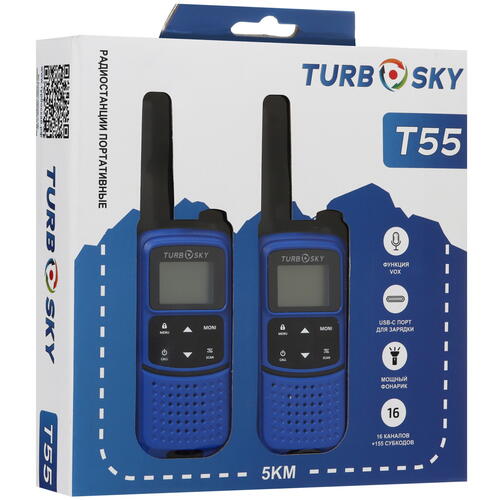 Купить Радиостанция TurboSky T55 синий  9066158. Характеристики, отзывы и цены в Донецке
