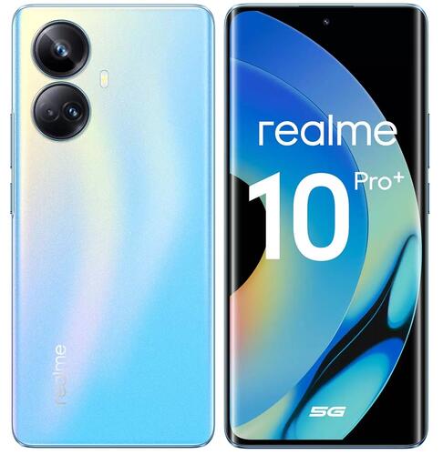 Купить 6.7" Смартфон realme 10 Pro+ 128 ГБ голубой  5094617. Характеристики, отзывы и цены в Донецке