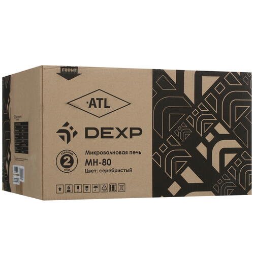 Купить Микроволновая печь DEXP MH-80 серебристый  5412467. Характеристики, отзывы и цены в Донецке