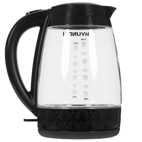 Купить Электрочайник Hyundai HYK-G4505 черный  9937025. Характеристики, отзывы и цены в Донецке