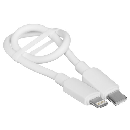 Купить Кабель круглый Hoco Lightning 8-pin - USB Type-C белый 0.25 м  5635316. Характеристики, отзывы и цены в Донецке