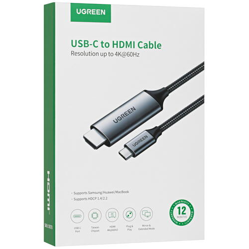Купить Кабель однонаправленный Ugreen USB Type-C - HDMI, 1.5 м  5026941. Характеристики, отзывы и цены в Донецке