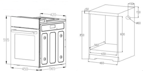 Купить Электрический духовой шкаф Indesit IBFTE 1944 JH IX серебристый  9294125. Характеристики, отзывы и цены в Донецке