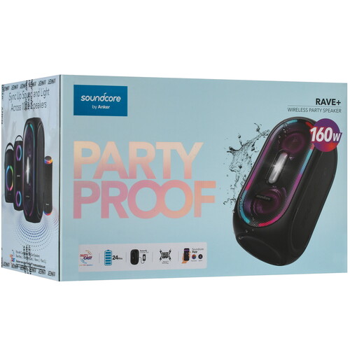 Купить Портативная аудиосистема Anker Soundcore Rave+, черный  5464499. Характеристики, отзывы и цены в Донецке