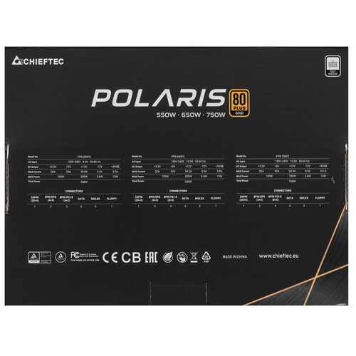 Купить Блок питания Chieftec POLARIS 750W  1672382. Характеристики, отзывы и цены в Донецке
