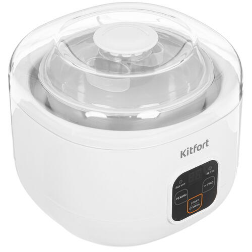 Купить Йогуртница Kitfort КТ-6082 белый  9072286. Характеристики, отзывы и цены в Донецке