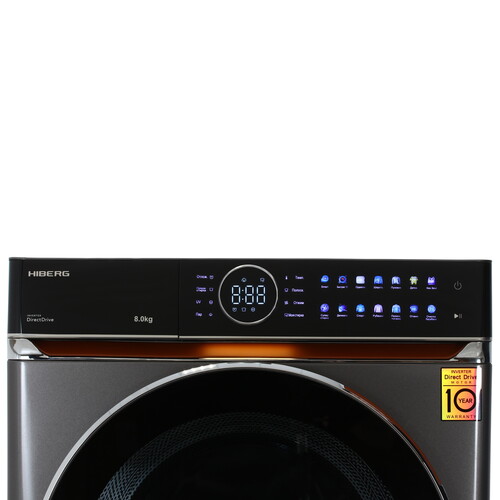 Купить Стиральная машина HIBERG i-DDQ10 - 814 Sd серый  9238387. Характеристики, отзывы и цены в Донецке