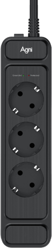 Купить Сетевой фильтр AGNI TP-FS3E черный  9289361. Характеристики, отзывы и цены в Донецке