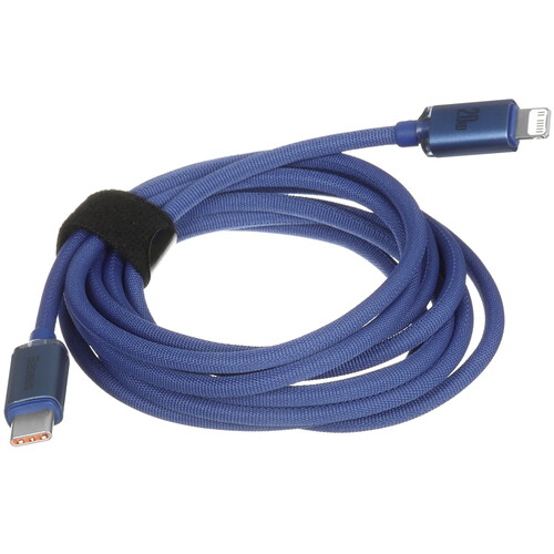 Купить Кабель круглый Baseus Lightning 8-pin - USB Type-C синий 2 м  5627609. Характеристики, отзывы и цены в Донецке