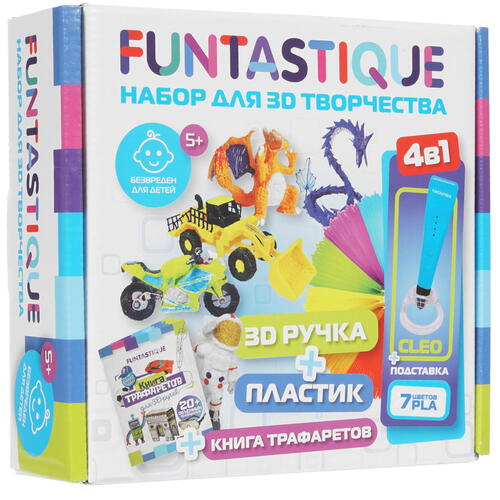 Купить Набор для творчества с 3D-ручкой Funtastique 3-1-100949  синий  5339786. Характеристики, отзывы и цены в Донецке