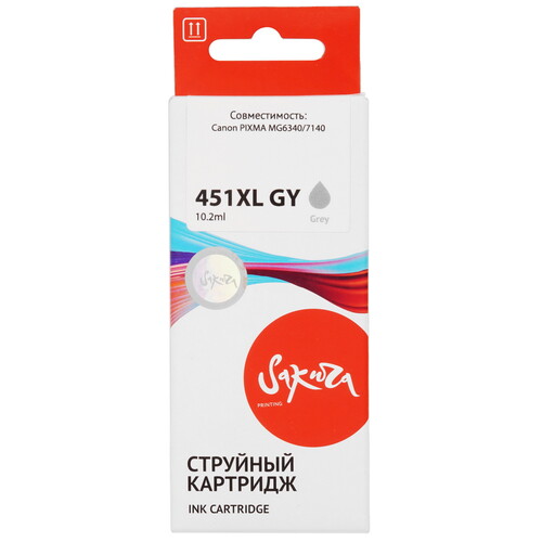 Купить Картридж Sakura 6476B001 (451XL GY) серый  9159371. Характеристики, отзывы и цены в Донецке
