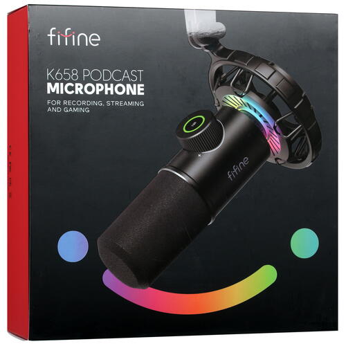 Купить Микрофон Fifine K658 черный  4875078. Характеристики, отзывы и цены в Донецке