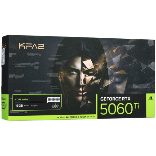 Купить Видеокарта KFA2 GeForce RTX 5060 Ti CORE OC 3FAN  5631936. Характеристики, отзывы и цены в Донецке