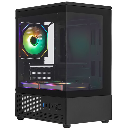 Купить Корпус XASTRA Q300M 3ARGB-FM-C6 [Q300M-3FM12A-C6] черный  9314213. Характеристики, отзывы и цены в Донецке