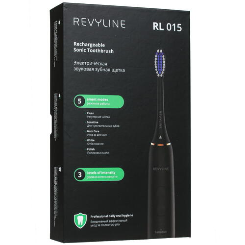 Купить Электрическая зубная щетка Revyline RL 015 черный  4838813. Характеристики, отзывы и цены в Донецке