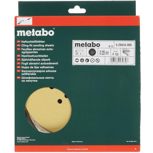 Купить Круг шлифовальный Metabo 626644000 25 шт  1151226. Характеристики, отзывы и цены в Донецке