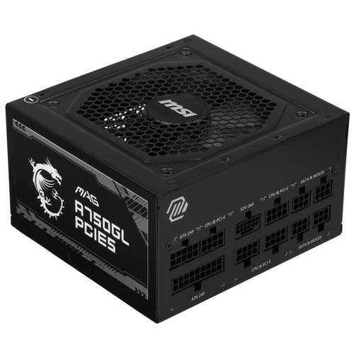 Купить Блок питания MSI MAG A750GL PCIE5  черный  5449949. Характеристики, отзывы и цены в Донецке