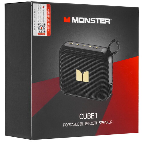 Купить Портативная колонка MONSTER Cube 1, черный  9272366. Характеристики, отзывы и цены в Донецке