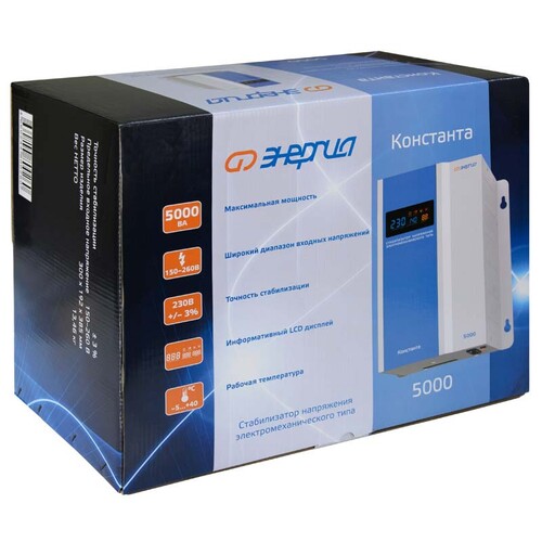 Купить Стабилизатор напряжения Энергия Константа 5000  9119605. Характеристики, отзывы и цены в Донецке