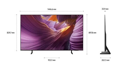 Купить 65" (163 см) Телевизор Samsung QE65S85FAEXRU черный  5622924. Характеристики, отзывы и цены в Донецке