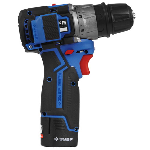 Купить ЗУБР  КОМБИ 4, набор: модульная дрель-шуруповерт + LED фонарь, BRUSHLESS, 12 В, 45 Нм, 2 АКБ тип Т7 (2 Ач), кейс, Профессионал (DB-125-22F)  9275983. Характеристики, отзывы и цены в Донецке