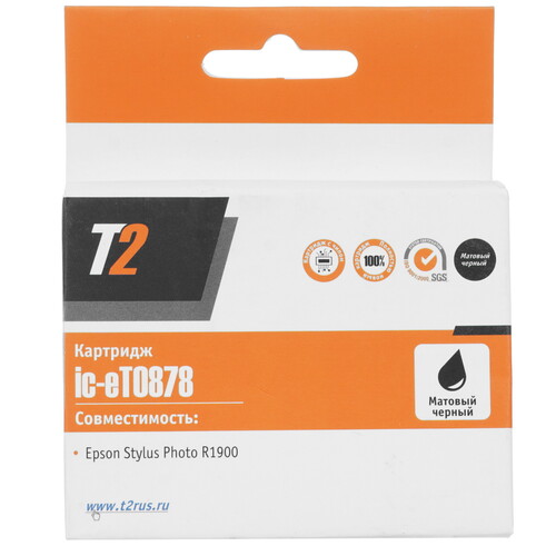 Купить Картридж T2 IC-ET0878 черный матовый  4854748. Характеристики, отзывы и цены в Донецке