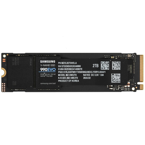 Купить 2000 ГБ M.2 NVMe накопитель Samsung 990 EVO [MZ-V9E2T0BW]  5453836. Характеристики, отзывы и цены в Донецке