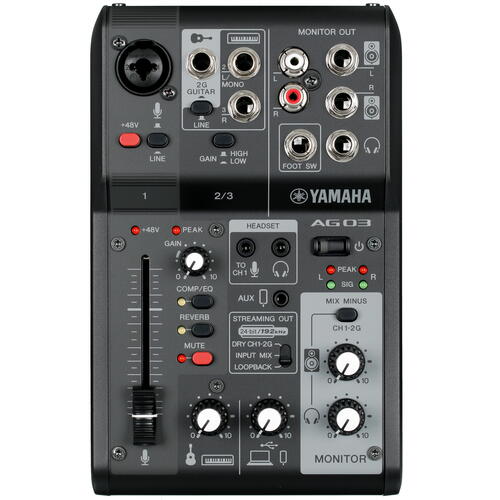 Купить Микшер Yamaha AG03MK2  5413328. Характеристики, отзывы и цены в Донецке