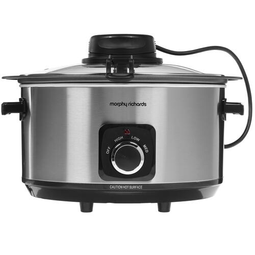 Купить Медленноварка Morphy Richards 461010 серебристый  8167738. Характеристики, отзывы и цены в Донецке