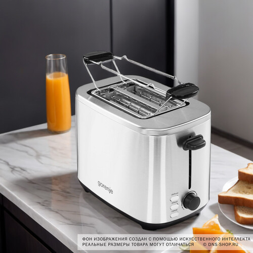 Купить Тостер Gorenje T800DS серебристый  9163340. Характеристики, отзывы и цены в Донецке