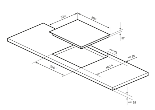 Купить Индукционная варочная поверхность LEX EVI 640-1 F DS  9156748. Характеристики, отзывы и цены в Донецке